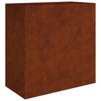 vidaXL Lovelis, 40x80x80cm, Corten plienas