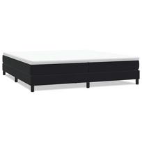 vidaXL Box Spring Lova be čiužinio Juoda 200x220 cm aksomas