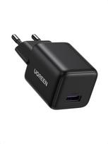 Sieninis įkroviklis GaN 18W USB-A QC3.0, pilkas