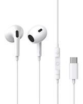 Ausinės su mikrofonu 1.1m (USB-C kištukas) Encok CZ17, baltos