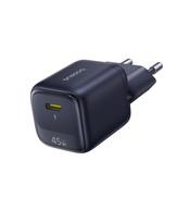 Sieninis įkroviklis EnerFill FN22 45W USB-C QC PD, juodas