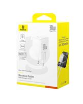 Sieninis įkroviklis Palm 30W USB-C QC3.0 PD3.0, baltas