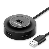 Šakotuvas USB-A 4 prievadų (USB 2.0) 1.0m, juodas