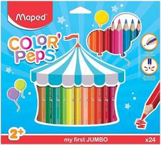 Maped 24 spalvotų pieštukų rinkinys "colour-peps Jumbo"