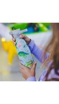 Cool Bottles - Nerūdijančio plieno vaikiškas buteliukas su šiaudeliu arba užsukimu, 260ml (Dinos planet)
