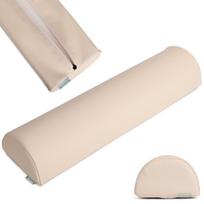 Pusiau apvali pagalvėlė 60x15x10 K101 smėlinė