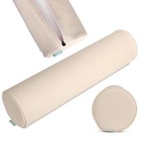 Apvali atraminė pagalvė 15x60 K101, smėlio spalvos