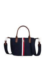 Tommy Hilfiger - Popette Mini Tote Corp - Tote krepšys - Tamsiai mėlyna