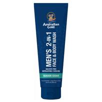 AUSTRALIAN GOLD Men's 2in1 Seaside Cedar Face & Body Wash 250ml