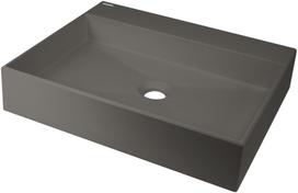 Vonios kriauklė Deante CORREO granitinė ant paviršiaus ANTRACITO METALINĖ 500x400mm