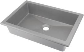 Vonios kriauklė Deante CORREO granitinė, montuojama (įleidžiama) METALINĖ PILKA, 500x350mm