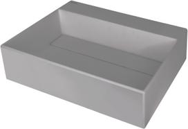 Vonios kriauklė Deante CORREO granito ant paviršiaus PILKA METALINĖ, 500x400mm Pelėka