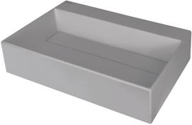 Vonios kriauklė Deante CORREO granito ant paviršiaus PILKA METALINĖ, 600x400mm