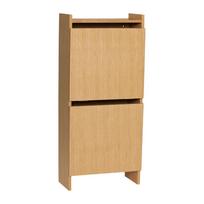 Natūralios spalvos atlenkiama spintelė batams iš ąžuolo 50x110x24 cm Forma – Hübsch