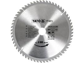 Yato Pjovimo diskas medienai YT-6072, 250mm, 30mm, 2.2mm, 3.2mm, 60 dantų, 6000 min⁻¹, volframo karbidas