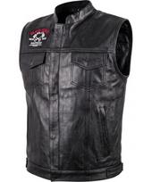 Motorcycle Vest W-TEC Black Heart Rumbler II - Juoda