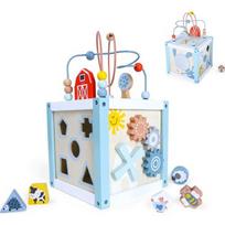 Medinis edukacinis kubas rūšiuoklis su kaladėlėmis Eco Toys