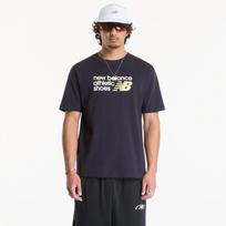 New Balance Athletics Premium Relaxed Chest Logo T-Shirt Dark Night - Dydis L (MT51900DNT Marškinėliai)