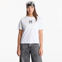 Karl Lagerfeld Jeans Reg K Logo Tee White - Dydis S (B3W17018100 Marškinėliai)