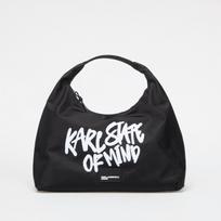 Karl Lagerfeld Jeans Slouchy Tote Quote Print Black - Dydis Universalus (B3W50034999 Krepšiai)