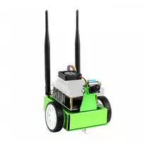 JetBot, rinkinys skirtas dviejų ratų Al roboto platformai su kamera, DC varikliu ir OLED ekranu surinkti, Waveshare 16909