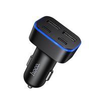Hoco 2xUSB A + 2xUSB C PD QC3.0 42W Z63 black car charger