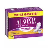 AUSONIA DISCREET šlapimo nelaikymo įklotai extra 34 u
