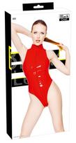 Black Level Vinyl Body Zip red L Seksuali lateksinė apranga