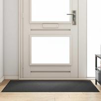Durų kilimėlis Antracito ir juoda 90 x 150 cm 100% poliamidas