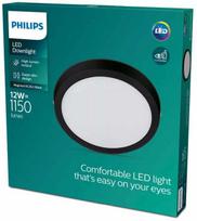 Šviestuvas lubų Philips Magneos, LED, 2700 °K, 1 x 12 W, balta sp./juoda sp., 21 x 21 cm