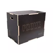 Šuolių platforma PlyoBox Prove Wooden Black 3in1 50x60x75cm