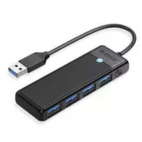 Orico Hub USB-A 4 prievadai USB-A 3.0 5Gbps juoda