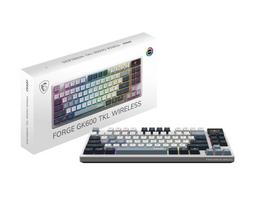 MSI Forge GK600 TKL Wireless SKY US gaming keyboard, wireless mechanical, white-grey backlit