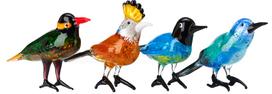 Polspotten Stiklinės dekoracijos Paradise Birds, 4 vnt.