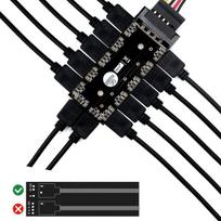 Argb Hub, 11 prievadų, 5v 3-pin Rgb Led skirstytuvas su Sata/ide