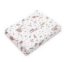Paklodė kūdikiui "Forest beige" su guma-60x120