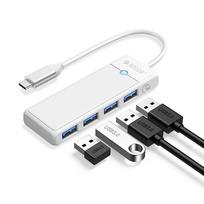 4 Prievadų Usb-c – Usb-a šakotuvas, 1 M, Baltas
