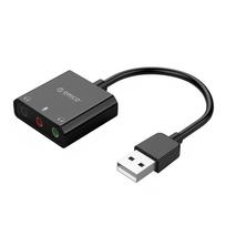 Išorinė Usb-a Garso Plokštė – 3x Mini Jack – Juoda