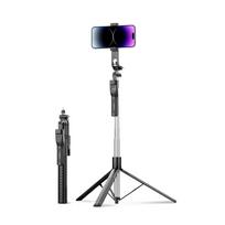 „selfie“ Lazdos Trikojis 1/4'' Telefonui, Kamerai Ar Fotoaparatui Su 360 Laipsnių Pasukimu, „bluetooth“ – Juodas