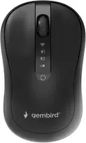 Gembird MUSW2-4B-01 Dual-mode belaidė pelė (2.4G + BT), 1600 DPI, 4-button, juodas