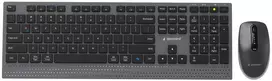 Klaviatūra Gembird KBS-WPS-02 Dual-mode slim wireless desktop set, 2.4G+BT, US išdėstymas