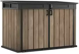 Keter Garden shed Deco Horizontal Shed walnut tone
