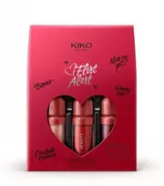 Kiko Milano "Flirt Alert" lūpų blizgių rinkinys: 3 lūpų blizgesiai gražioje dovanų dėžutėje