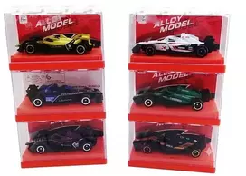 Hipo Lenktyninių automobilių 8 cm dėžė, 6 dalių metalinė HX270 57577