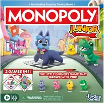 Hasbro žaidimų konsolė „Monopoly Junior 2 in 1 Refresh DK/NO“ (G1856189)