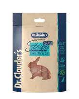 DR.CLAUDER'S vytintos plačios juostelės su triušiena šunims 80g