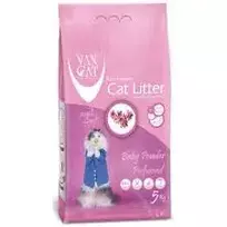 VAN CAT Super Premium kraikas katėms, Kūdikių pudros kvapo 5kg
