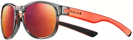 Prancūzija SOLAR Cross JSL17193206 poliarizuoti akiniai nuo saulės – pilki / koraliniai Cat.3