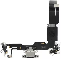 OEM įkrovimo lankstus USB įkroviklis IPHONE 15 Plus juodas (ištrauktas)