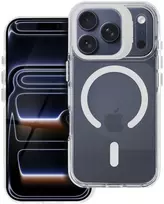 Dėklas Oem Case for iPhone 18 Pro Max / 17 Pro Max Lens Mag Cover compatible with MagSafe baltas
